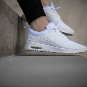 Nike Air Max Thea “Triple White” Running Shoe Women Size 9.5